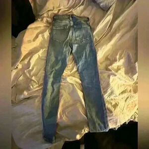 Blank NYC the bond women’s jeans size 24 distressed, slim cut mid rise skinny